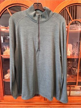 Men's Lululemon Half Zip Pullover —Slate Green